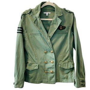 CAbi Green Sargent Military Jacket Style 326 Medium